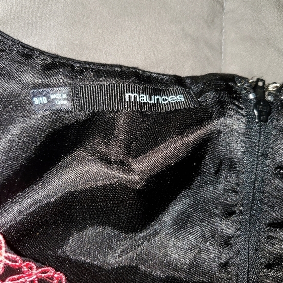 MAURICES little black dress with pink embellishments - Picture 4 of 5